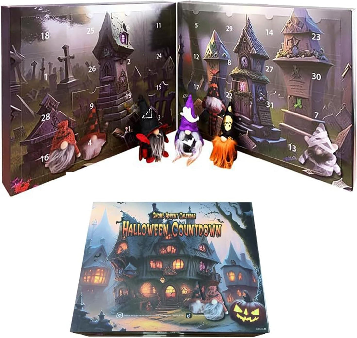 2024 Halloween Countdown Advent Calendar Gnome Blind Box